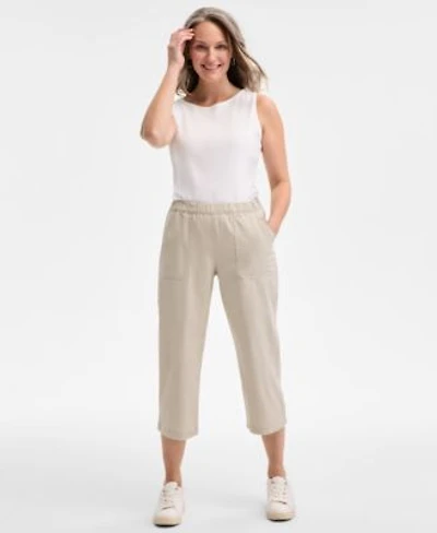 Style Co Womens Mid Rise Pull On Capri Pants Exclusively At Macys