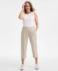 Style Co Womens Mid Rise Pull On Capri Pants Exclusively At Macys