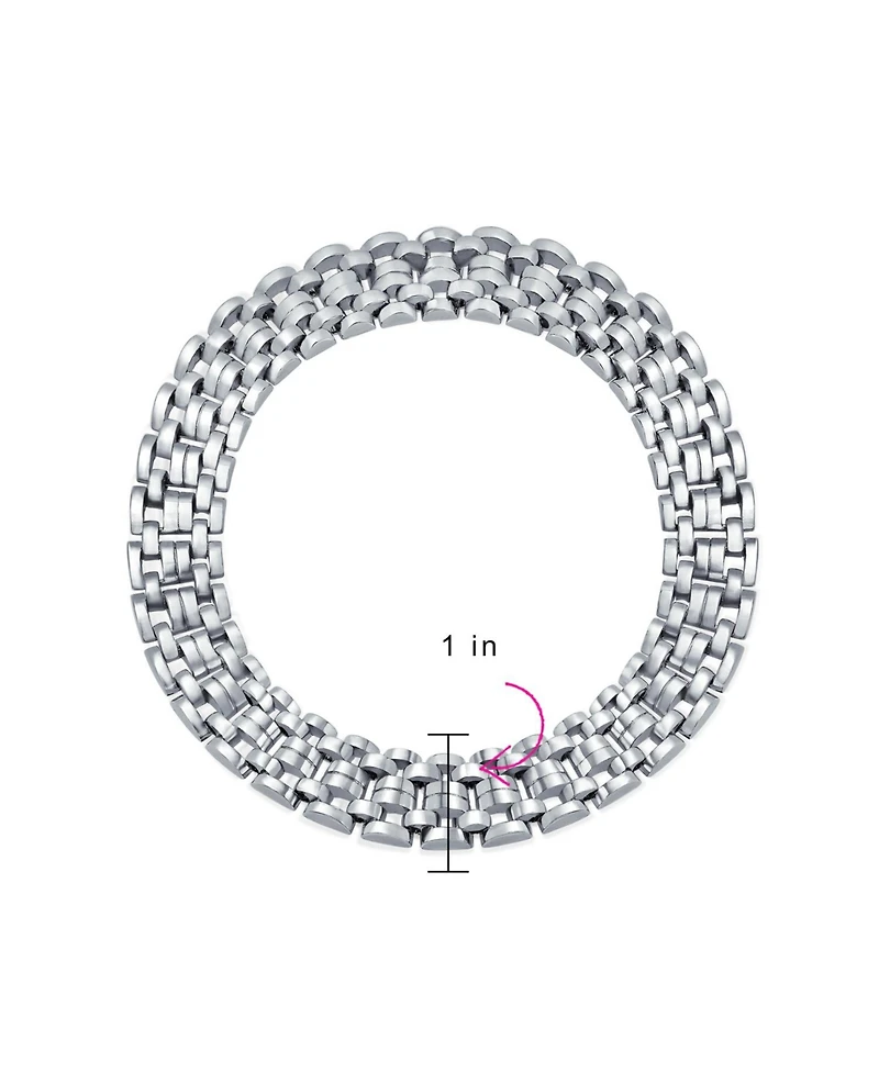 Bling Jewelry Traditional Jewelry Set Panther Link Chain Collar Necklace Gold Silver Plated 1518 Inch