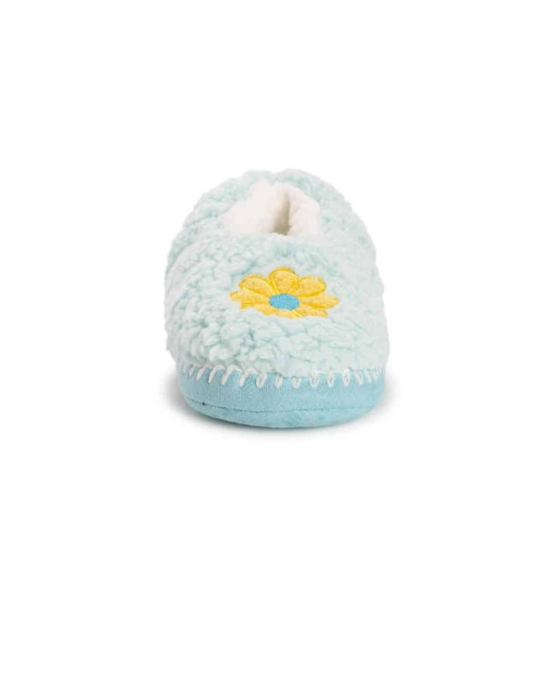 Muk Luks Women's Sherpa Ballerina Slipper with Applique