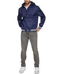 Champion Men's Jersey Hood Varsity Bomber Jacket