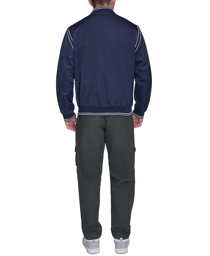 Champion Men's Varsity Stripe Bomber Jacket