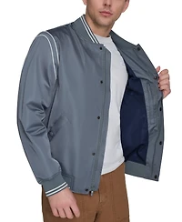 Champion Men's Varsity Stripe Bomber Jacket