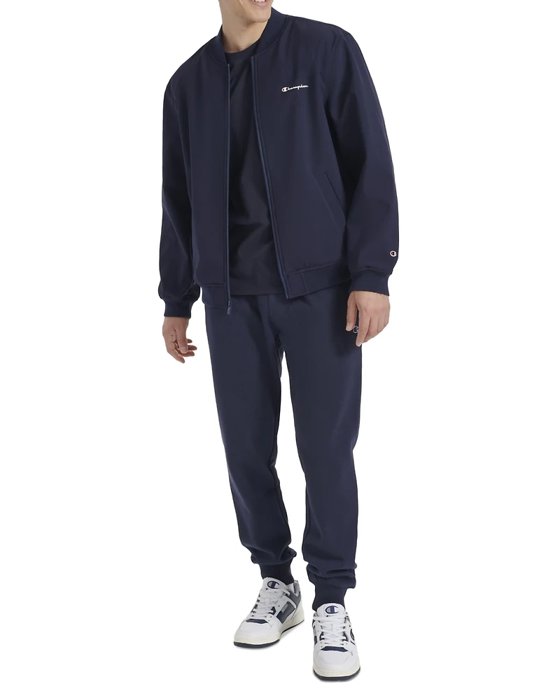 Champion Men's Logo Varsity Bomber Jacket