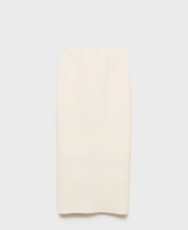 Mango Women's Wool Blend Midi Skirt
