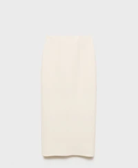 Mango Women's Wool Blend Midi Skirt