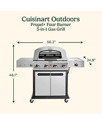 Cuisinart Propel+ Four-Burner 3-in-1 Gas Grill