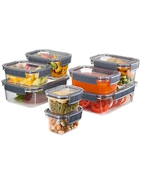 Sorbus 16Pc Airtight Clear Plastic Food Storage Containers with Lids