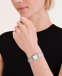 Rosefield Boxelle Women's Silver Tone Stainless Steel Bracelet Watch 19.5mm
