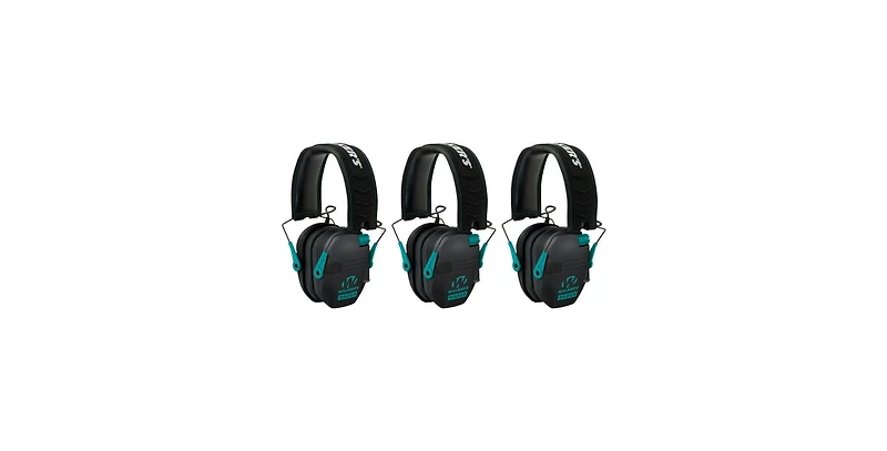 Walker's Razor Slim Electronic Shooting Muffs 3-Pack (Teal)