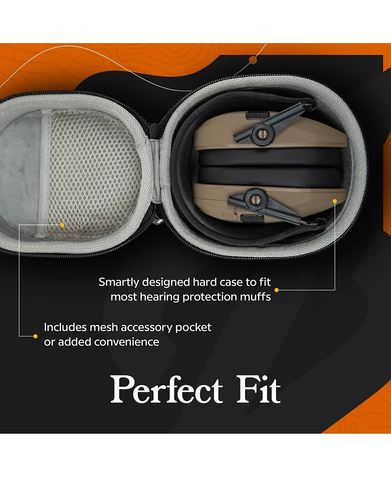 Walkers Game Ear Razor Muffs (Kryptek CAmo) with Protective Case