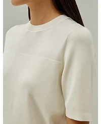 Lilysilk Women's Sophisticated Dual-Knit Silk T-Shirt