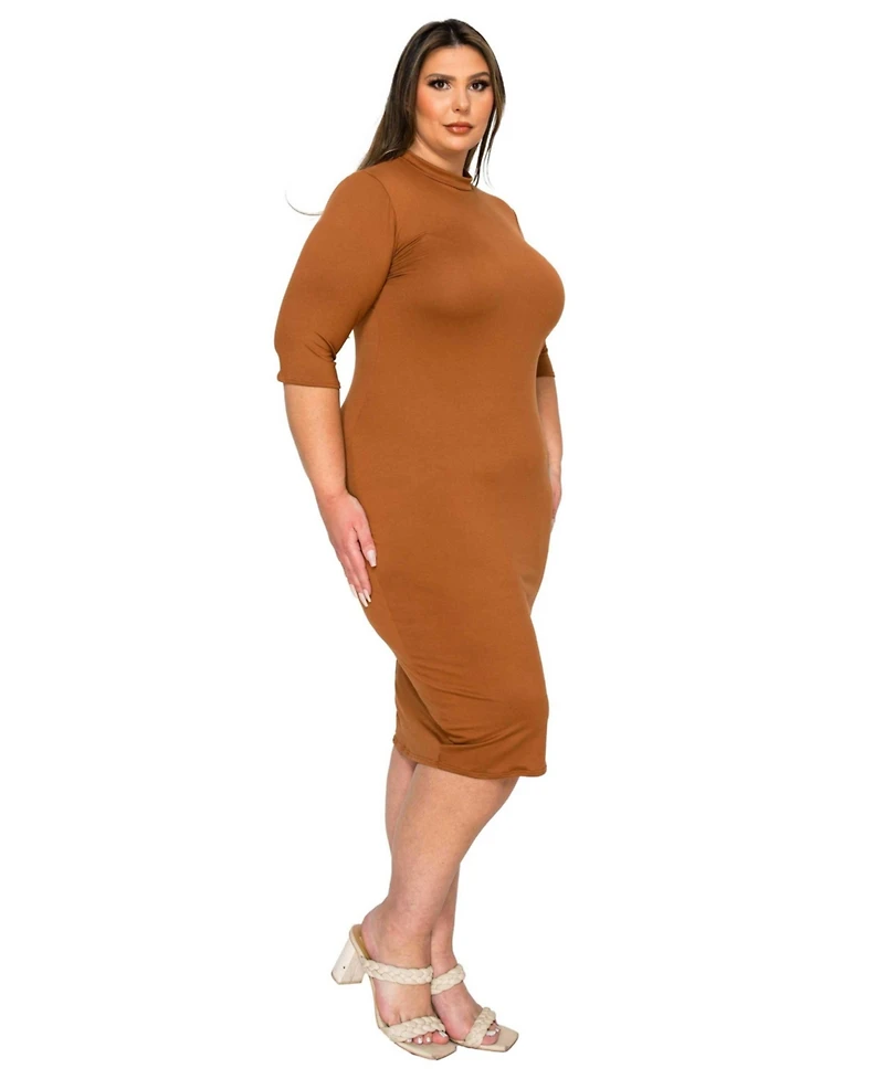 L I V D Women's Plus Mona Midi Dress