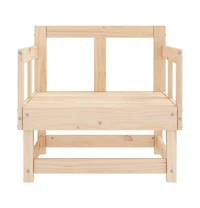 Patio Chairs 2 pcs Solid Wood Pine