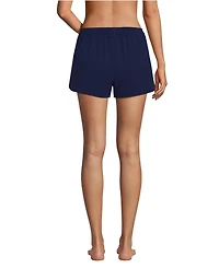Lands' End Women's 3" Packable Cover-up Swim Shorts