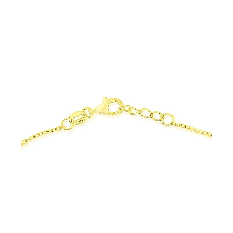 Etoielle Yellow Gold Tone Celetestial North Star Bracelet with Pave Cubic Zirconia