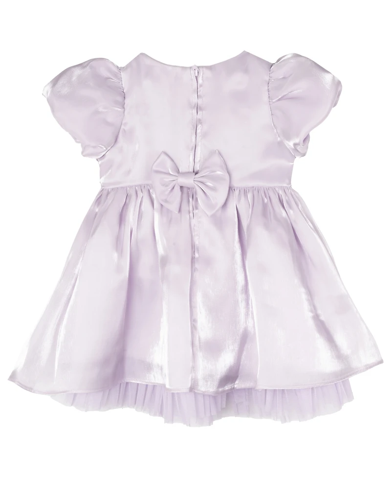 Rare Editions Baby Girls Shimmer Organza Social Dress