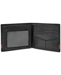 Men's Fossil Quinn Bifold With Flip Id Leather Wallet