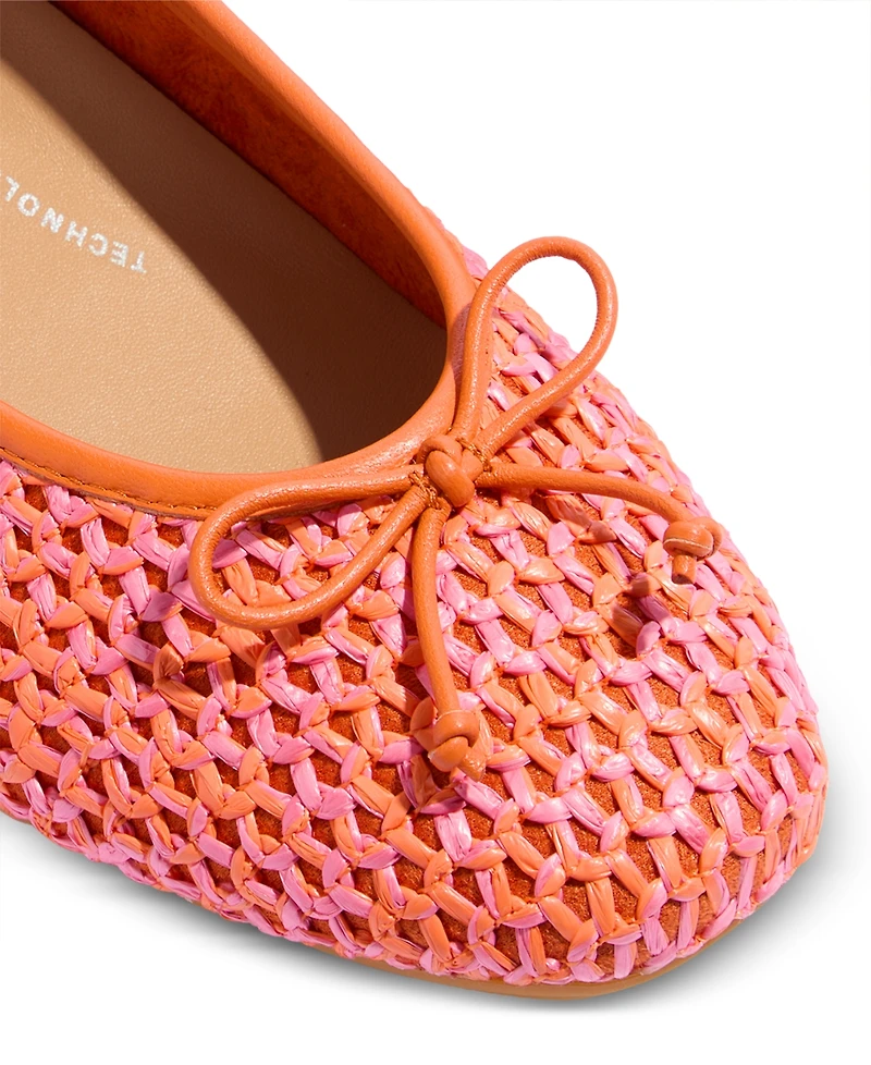FitFlop Women's Delicato Bow Woven Ballet Flats