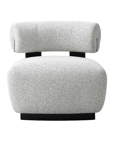 Manhattan Comfort Bartow Modern Woven Fabric Upholstered Accent Chair
