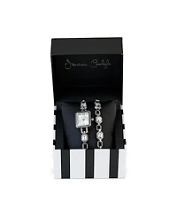 Jessica Carlyle Women's Shiny Silver Metal Alloy Analog Watch, 16mm