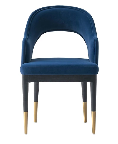 Manhattan Comfort Carrington 20.9" Modern Velvet Upholstered Dining Armchair