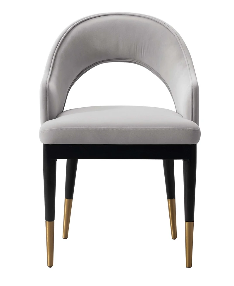 Manhattan Comfort Carrington 20.9" Modern Velvet Upholstered Dining Armchair