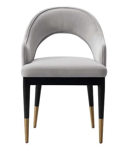 Manhattan Comfort Carrington 20.9" Modern Velvet Upholstered Dining Armchair