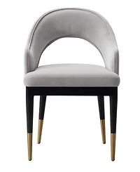 Manhattan Comfort Carrington 20.9" Modern Velvet Upholstered Dining Armchair