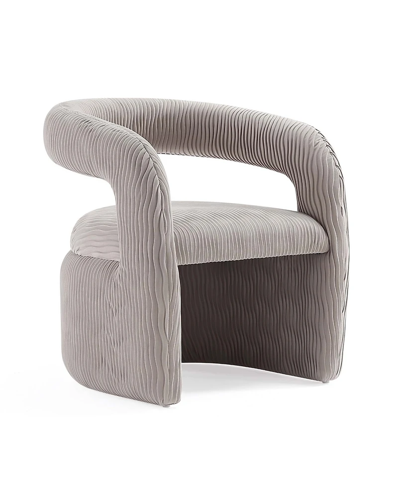Manhattan Comfort Corvette Modern Velvet Upholstered Accent Chair