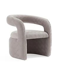 Manhattan Comfort Corvette Modern Velvet Upholstered Accent Chair