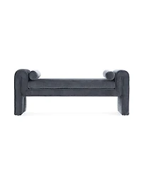 Manhattan Comfort Concord 59" Modern Chenille Upholstered Bench