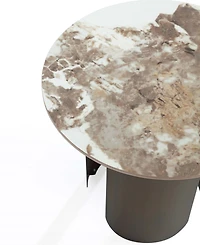 Manhattan Comfort Monica 19.68" Modern Sintered Stone Top End Table