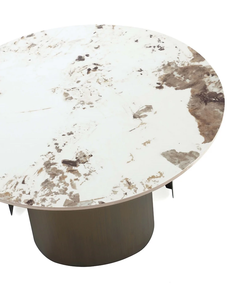 Manhattan Comfort Monica 31.49" Modern Sintered Stone Top Coffee Table