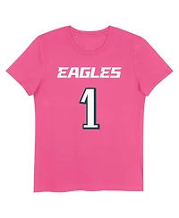 Nike Big Girls Jalen Hurts Pink Philadelphia Eagles Player Name Number T-Shirt