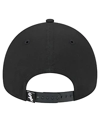 New Era Men's Black Chicago White Sox 9FORTY A-Frame Adjustable Hat