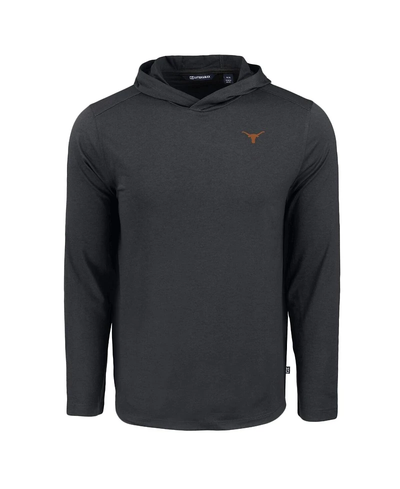 Cutter & Buck Men's Black Texas Longhorns Coastline Epic Comfort Eco Long Sleeve Hoodie T-Shirt