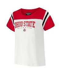 Fanatics Women's White Ohio State Buckeyes Plus Winning Gear T-Shirt