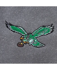 Mitchell & Ness Men's Heather Gray Philadelphia Eagles Vintage Logo Snow Washed Fleece Pullover Hoodie