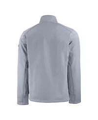 Cutter & Buck Men's Gray Ohio State Buckeyes Primary Logo Evoke Eco Softshell Full-Zip Jacket