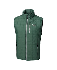 Cutter & Buck Men's Hunter Green Philadelphia Eagles Rainier PrimaLoft Eco Full-Zip Puffer Vest