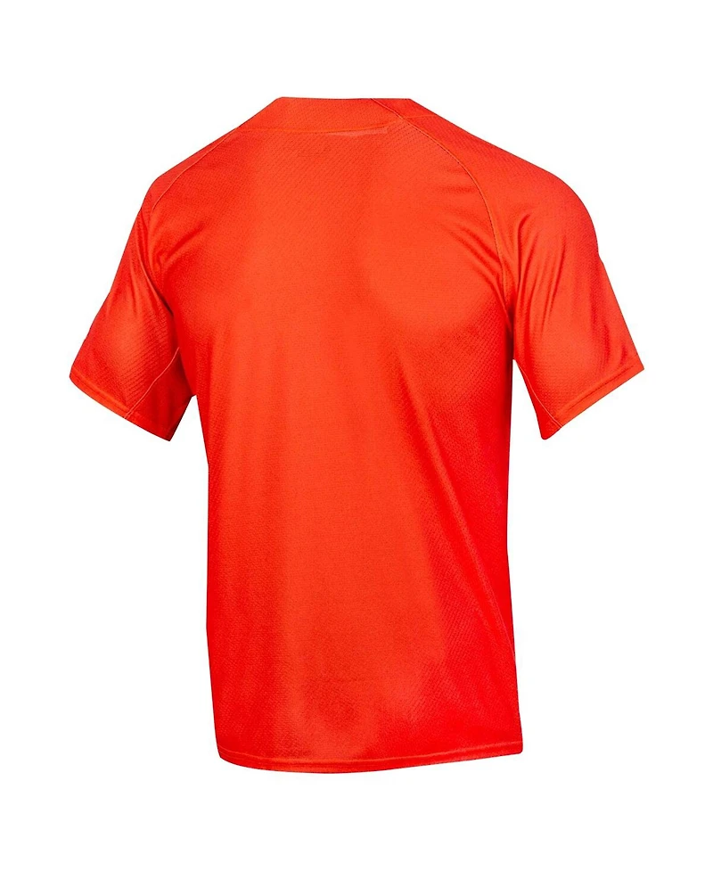 Under Armour Men's Orange Auburn Tigers Replica Full-Button Baseball Jersey