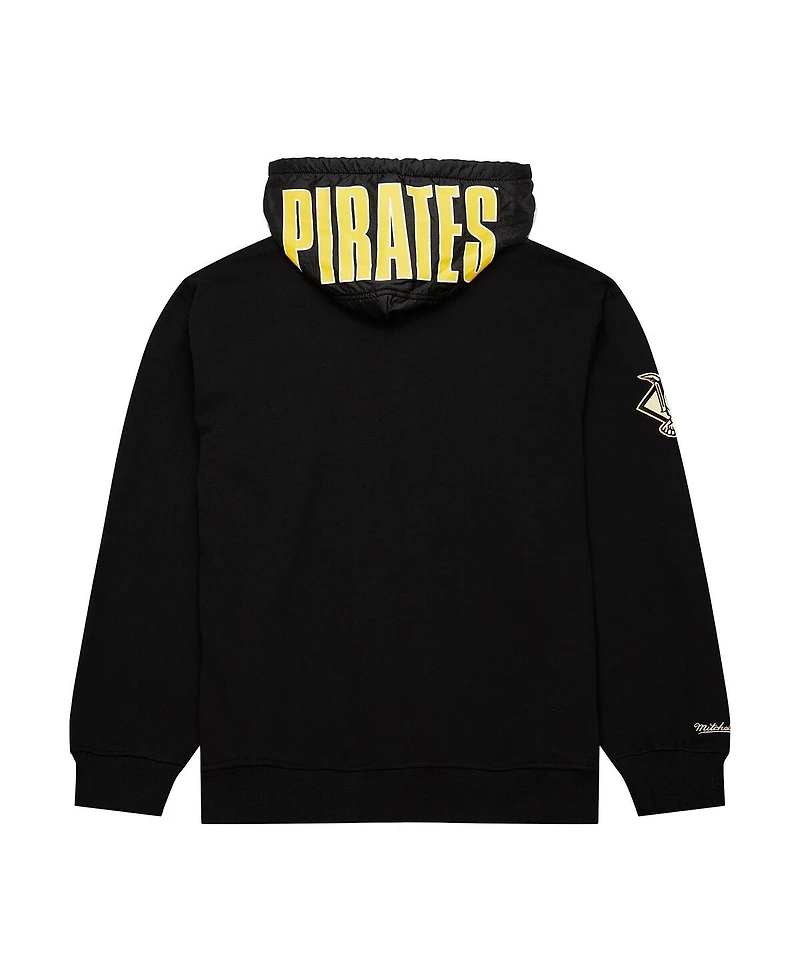 Mitchell & Ness Men's Black Pittsburgh Pirates Team Og 2.0 Current Logo Fleece Pullover Hoodie
