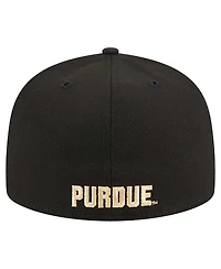 New Era Men's Black Purdue Boilermakers 59FIFTY Fitted Hat