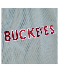 Mitchell & Ness Men's Silver Ohio State Buckeyes 1991 Alternate Authentic Shorts