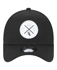 New Era Men's Black Chicago White Sox 9FORTY A-Frame Adjustable Hat