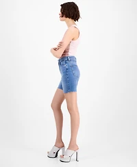 Guess Women's 80s Pedal High-Rise Denim Shorts
