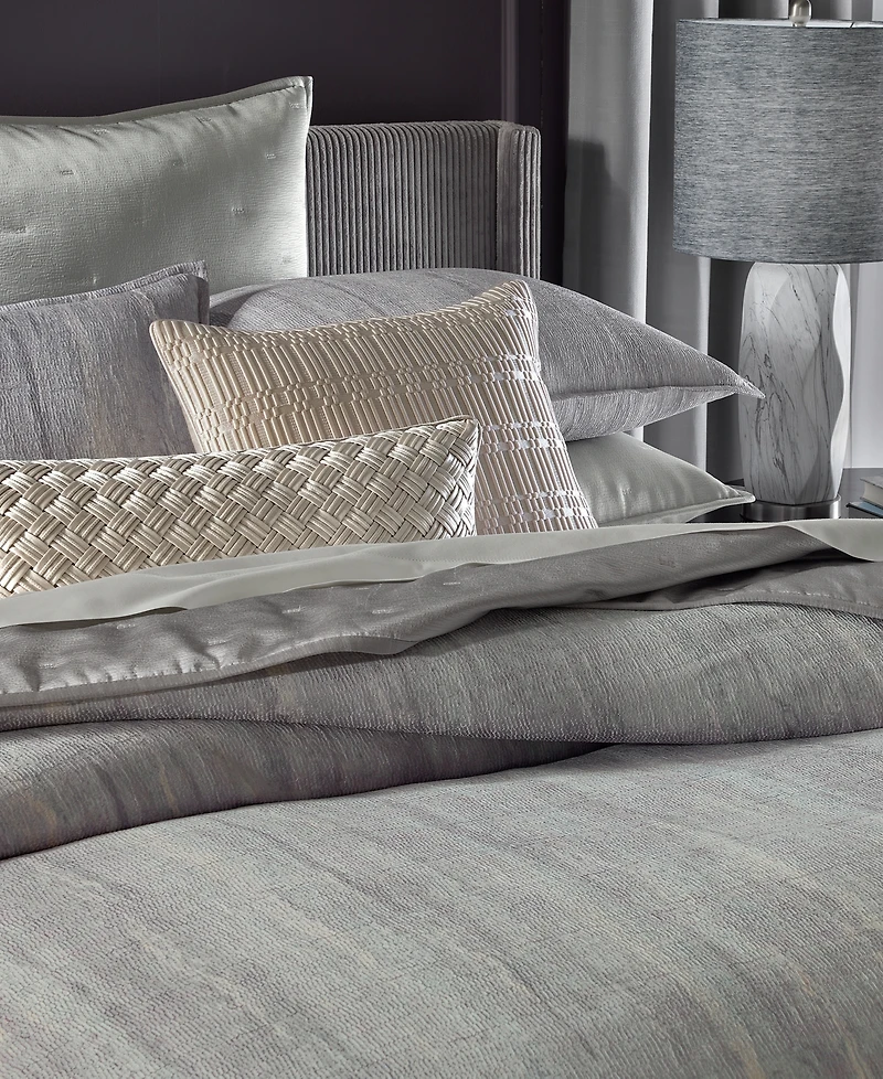 Hotel Collection Linear Embroidery Decorative Pillow, 20" x 20", Exclusively at Macy's
