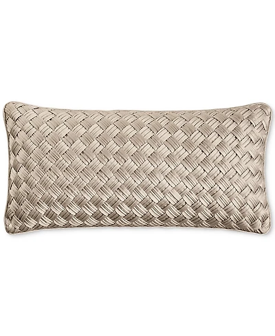 Hotel Collection Basketweave Decorative Pillow, 12" x 24", Exclusively at Macy's