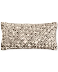 Hotel Collection Basketweave Decorative Pillow, 12" x 24", Exclusively at Macy's